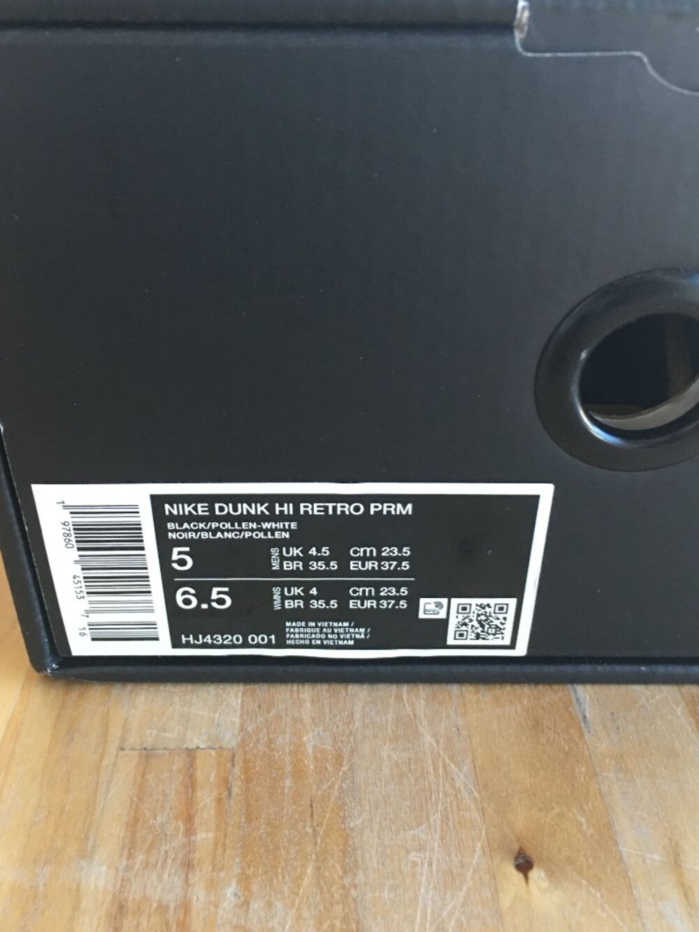 Nike Dunk High "Wu-Tang" HJ4320-001 Sz 5 - Picture 9 of 9